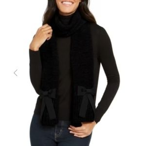 KATE SPADE Grosgrain Bow Muffer Sacrf